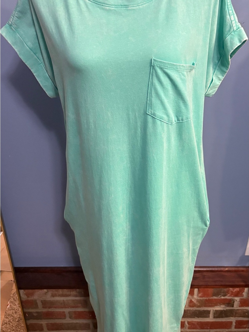 NWOT Everyday Mint Green T-Shirt Dress - Casual Pocket Maxi